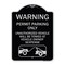 Signmission No Parking w/o Permit Warning Permit Parking Unauthorized Vehicles Alum, 24" x 18", BS-1824-23636 A-DES-BS-1824-23636 - alternate 1